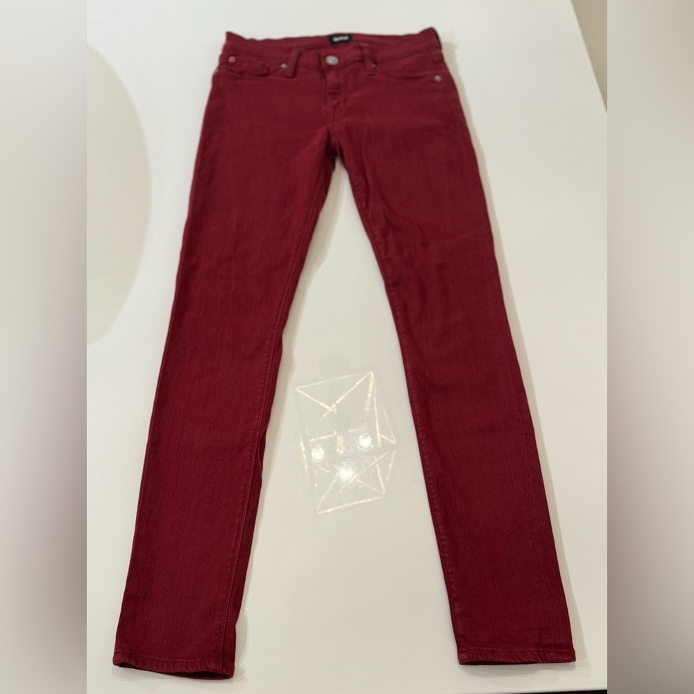 Hudson Jeans Deep Red Denim